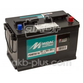 Аккумулятор 6СТ-100A MIDAC FORTIS Asia, 12V, 100Ah (-/+) евро, Мидак Фортис, 12В, 100Ач, EN800А